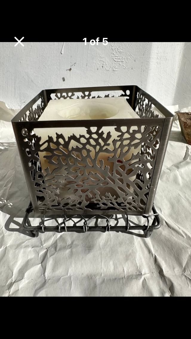 Decorative Tree Branch Square Candle Holder