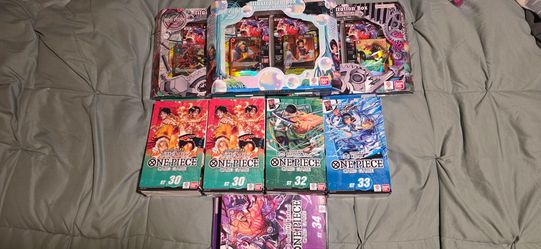 One Piece Card Game Starter Decks & Illustration Boxes Bundle Lot New
