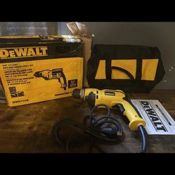 DEWALT DWD110K 3/8 inch Variable Speed, Corded, Reversible Grip Drill Kit