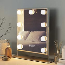 Mirror With Light Dimmable 360 Rotation