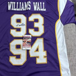 Kevin Williams  Signed Autographed Custom Jersey - JSA COA - Minnesota Vikings