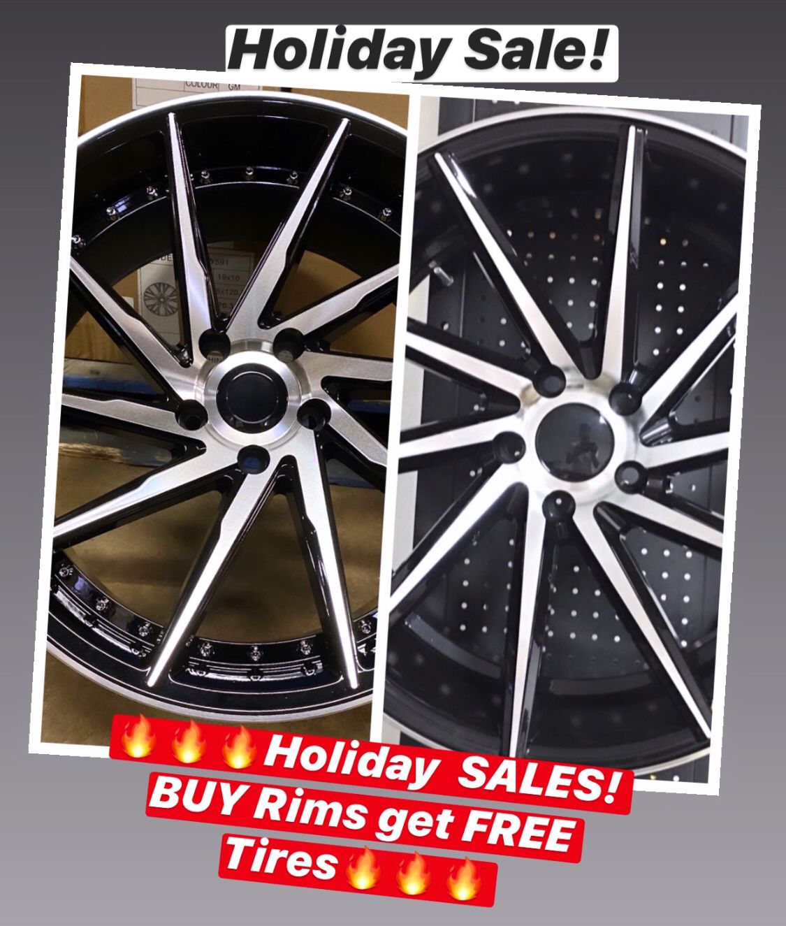 🔥🔥🔥Holiday SALES! BUY Rims get FREE Tires🔥🔥🔥(only 50 down payment / no credit needed )