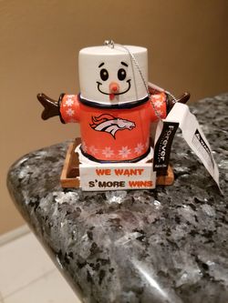 Denver Broncos Christmas ornament
