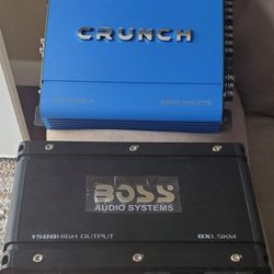 Boss speaker Box and amplifiers 