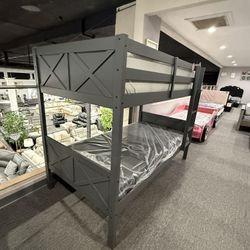 Twin Over Twin Bunk Bed 