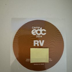 EDC RV Camping Pass
