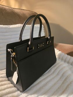 Kate Spade New York Black Leather Satchel
