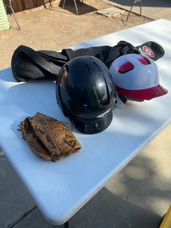 Baseball helmets, Bag and glove!
