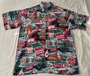Men's Reyn Spooner Crimson Oklahoma Sooners Scenic Button-Down Shirt,