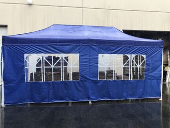 Weather Resistant 10x20”ft Pop Up Tent • NEW IN BOX BLACK AND WHITE