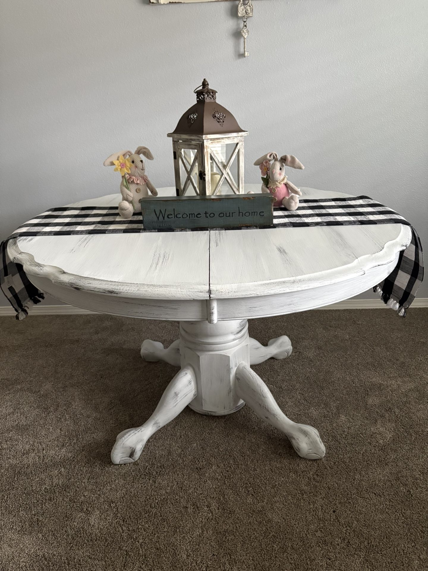 Custom Finished Farmhouse, Dining Table W / Leaf