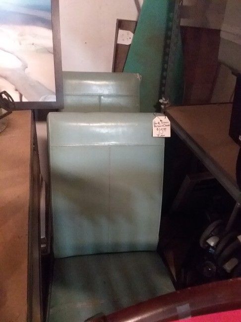 Pair Of Green Parson Chairs 41"x18"