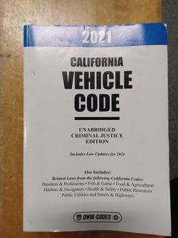 California Vehicle Code Book 