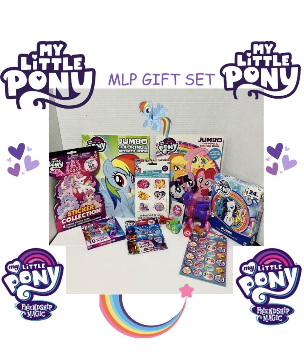 My Little Pony Coloring Activity Book Birthday Gift Set Sample #