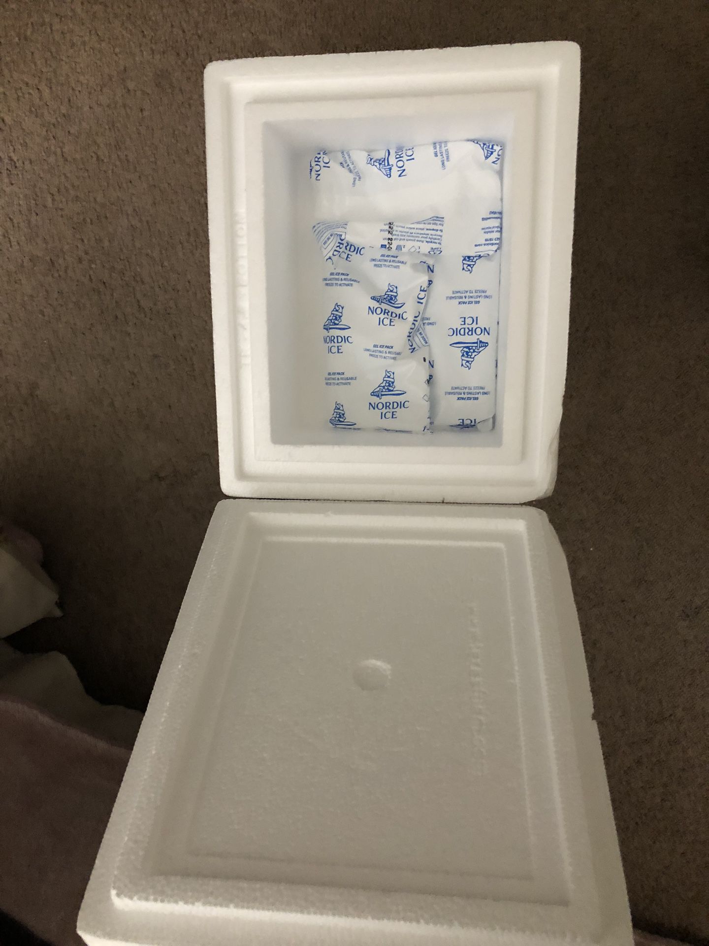 Free Styrofoam Coolers W/ Ice Packs