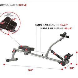 Sunny & Health Fitness Compact Rowing Machine