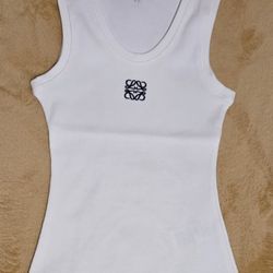 Loewe White Tank Top Womens Small