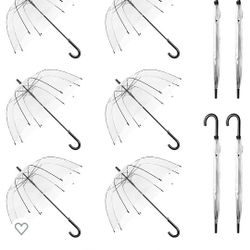 10 Pack Clear Umbrella Wedding Style 