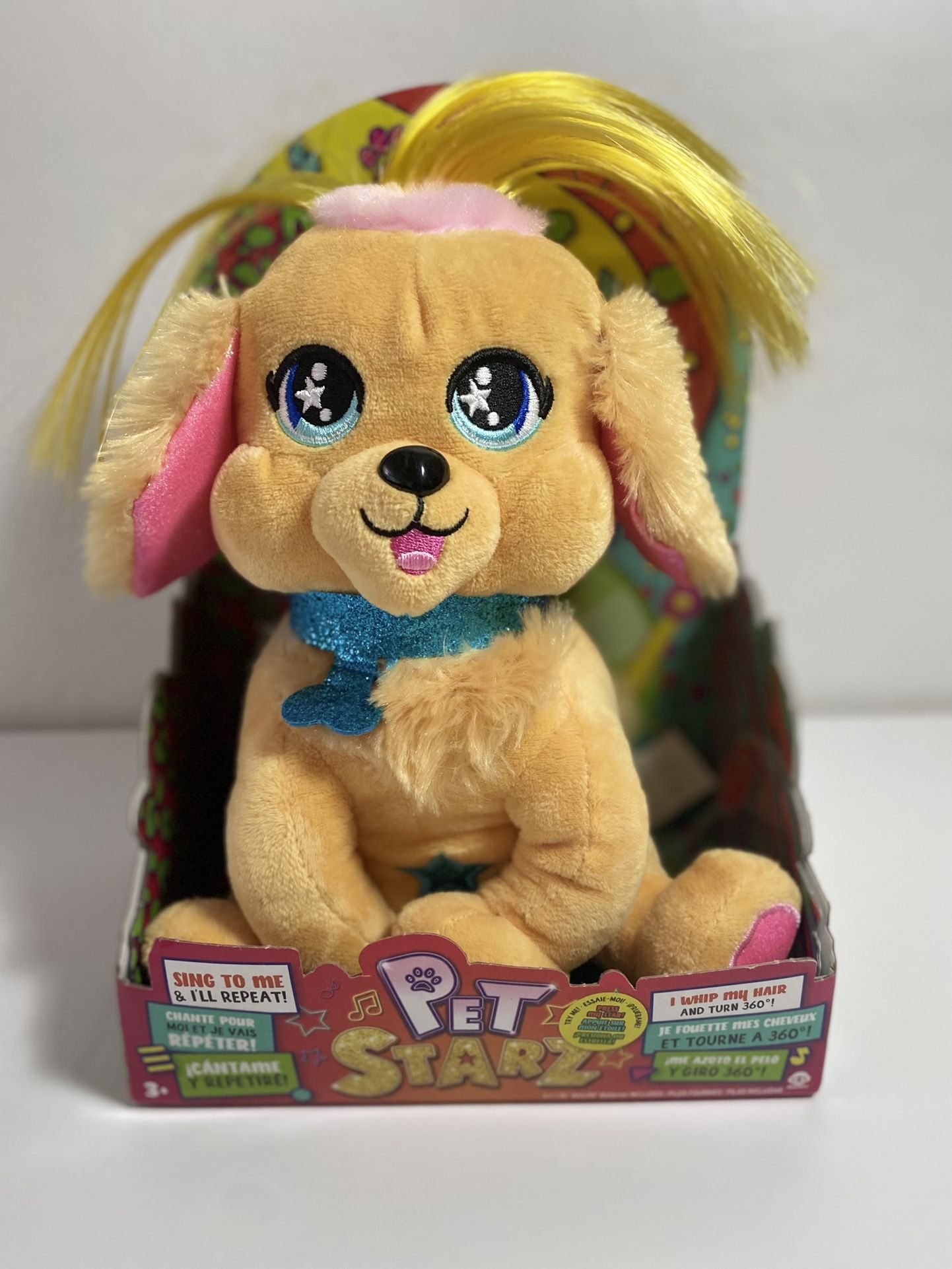 WowWee Pet Starz - Billy The Golden Retriever - Dancing Rockstar Plush Doll