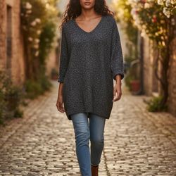 Nordstrom Treasure & Bond New w/Tags Sweater Dress/Tunic in Heather Charcoal Gray