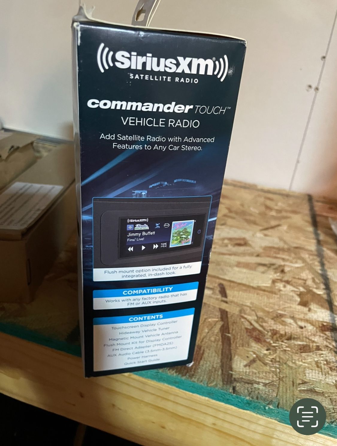 sirius XM COMMANDER touch radio