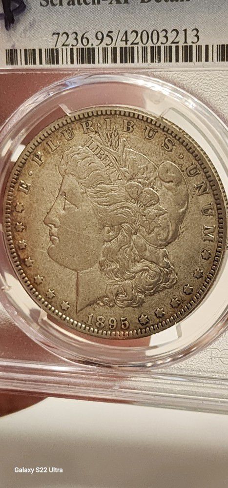 Rare 1895-0 Morgan Silver Dollar XF Details