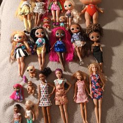 Lol Dolls And Barbies Bundle 