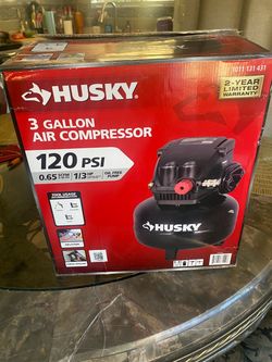 Husky 3 Gallon Air Compressor 120 PSI