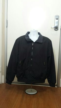 Men's Large St. John's Bay Weatherproof Black Jacket