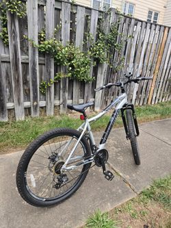 Men's 27.5" AL Comp Mountain Bike Off Road Tires, 21-Speed Bicycle, Silver