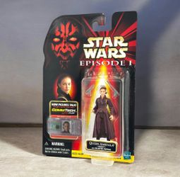 Vintage 1999 Star Wars Episode I Queen Amidala CommTech MOC Hasbro Figure