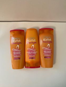 Loreal Paris Elvive Dream Lengths Shampoo And Conditioner Fine Castor Oil+Vitamins