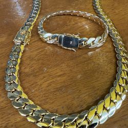 212 grams Miami Cuban Links necklace and bracelet🔥🔥