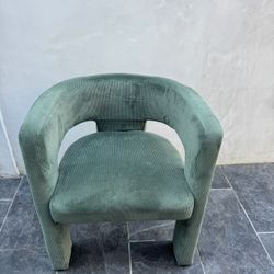 Green Velvet Accent Chair 