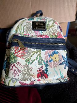 Heart logo loungefly under the sea mini backpack
