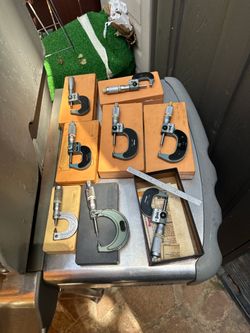 Mitutoyo Micrometer Set Lot of 7
