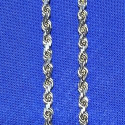 *On Sale* 14kt YG Rope Chain. (C-4) 22", 26.4g, 4mm, Solid. ASK FOR RYAN. #(contact info removed)70