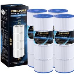 POOLPURE CX580XRE Pool Filter Cartridges (4-Pack) – Fits Hayward & More