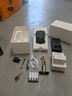 Defiant Square Compact Matte Black Electronic Single Cylinder Deadbolt Wi-Fi Enabled Powered by Hubspace