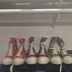 Rick Owen’s Red Orange Green And Black Size 42 43