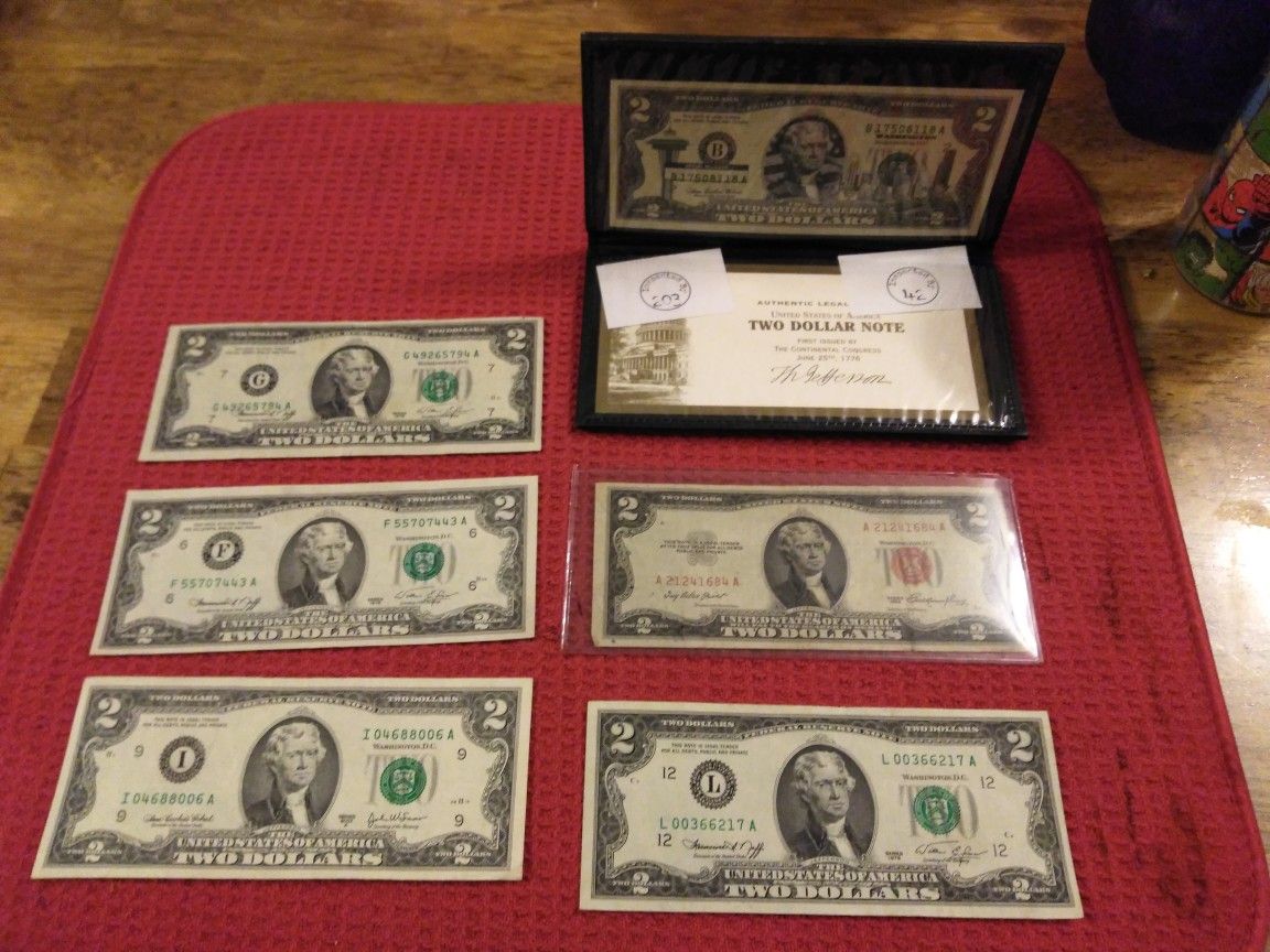 Two dollar bill lot