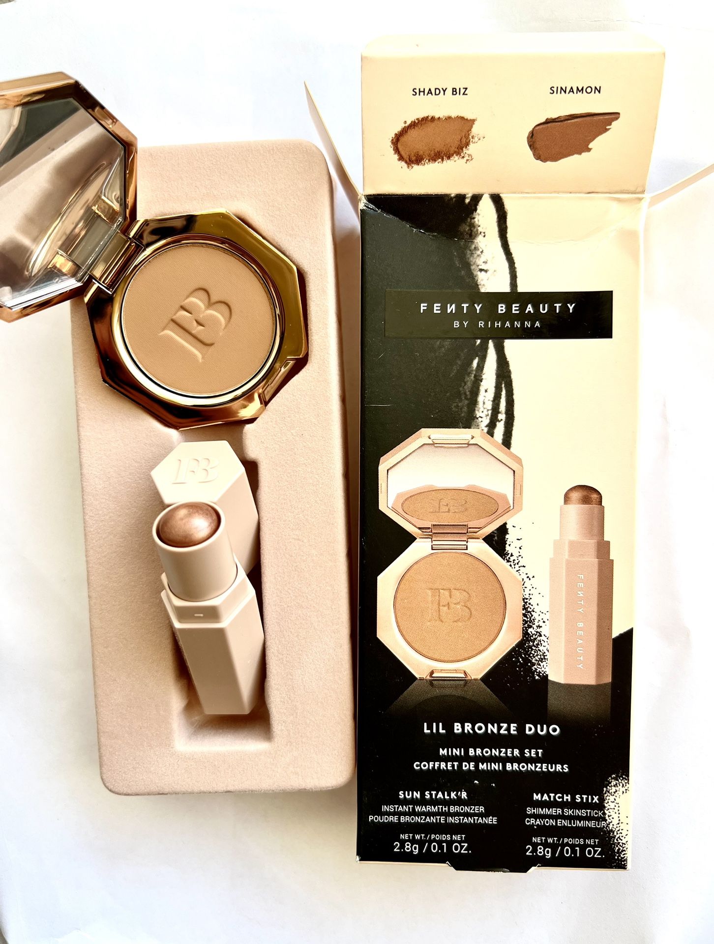 Fenty Beauty by Rihanna Lil' Bronze Duo Sun Stalk Shady Biz & Sinamon NIB(badbox