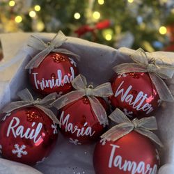 personalized Christmas ornaments!