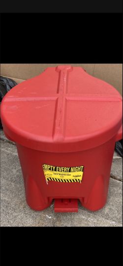 Plastic Oily Waste Can New $55 OBO