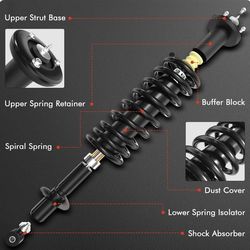 A-Premium Front Complete Strut and Coil Spring Assembly Compatible with Lexus LS460