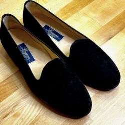 Vintage Cole Haan Bragano Black Suede Shoes Size 13