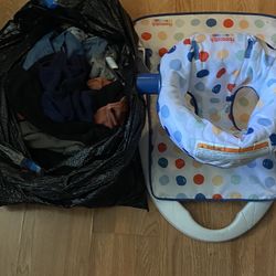 Baby Chair And Baby Clothes 