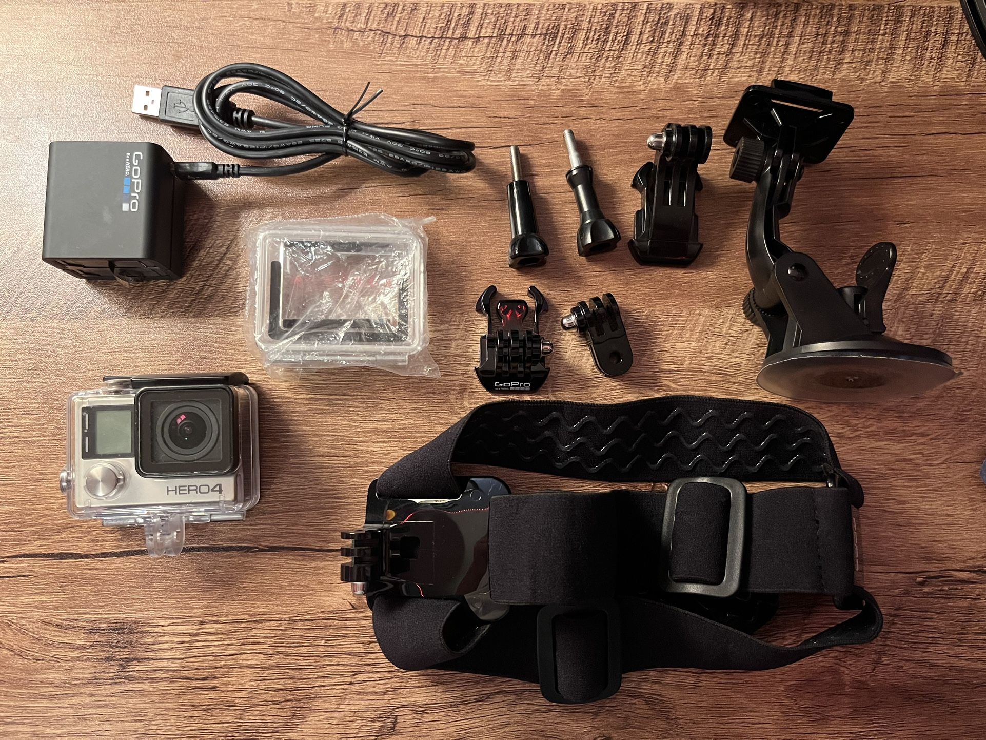 GoPro Hero 4 with attachments