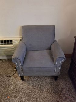 Grey chair comfy