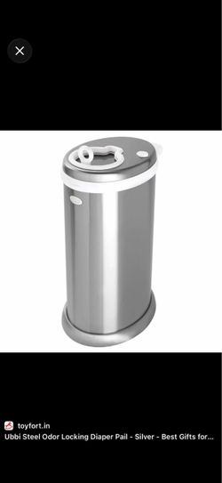 Ubbi Stainless Steel Diaper Pail – Brand New in Box